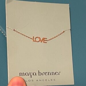 Maya Brenner Gold 'Love' Bracelet